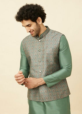 Manyavar hot sale half jacket